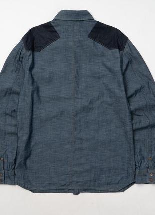 G-star raw co cowboy borg denim shirt мужская рубашка7 фото