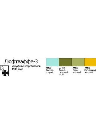 Тематичний набір акрилових фарб хома "люфтвафе-3"