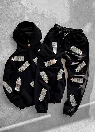 Спортивний костюм оверсайз чорний