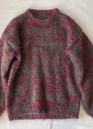 Свитер мохерный. итальянский хэндмейд