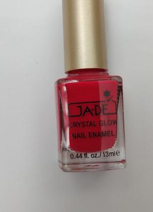 Лак для нігтів ja-de crystal glow nail enamel no375 red glam #розвантажую