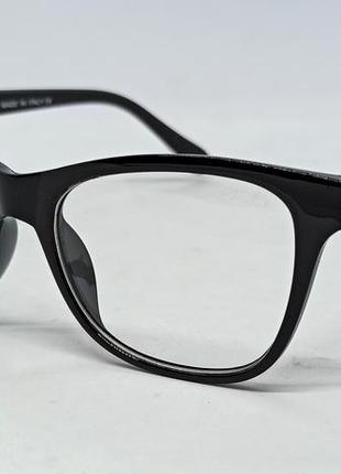 Окуляри в стилі gucci унісекс іміджеві оправа для окулярів чорна з золотим логотипом