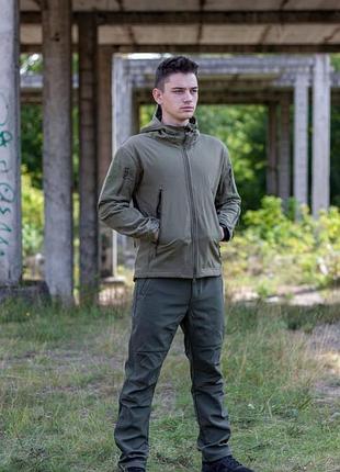 Тактична куртка softshell, хаки мужская куртка софтшел, зимняя тактическая куртка