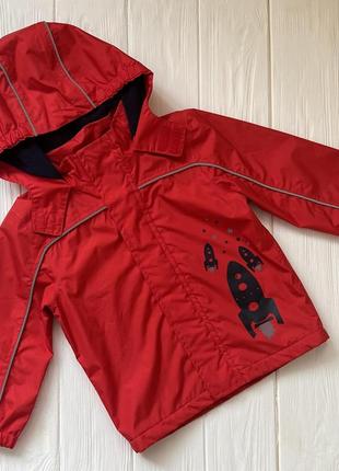 Дитяча куртка дощовик на флісі для хлопчика 86- 92 topolino куртка тополіно