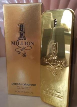 Туалетна вода чоловіча paco rabanne 1 million 100ml чоловічі парфуми аромат пако рабан 1 мільйон