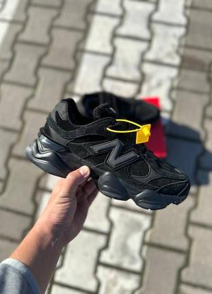 Зимние кроссовки new balance 9060 black winter fur