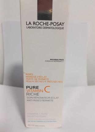 La roche-posay pure vitamin c system антивіковий зволожувальний крем-філер комплексної дії.