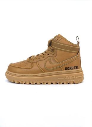 Кроссовки nike air force 1 gore-tex brown