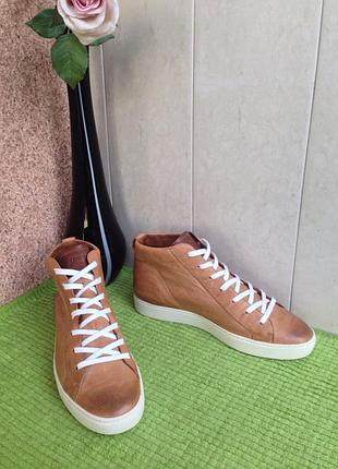 Кеды / сникеры высокие кожаные  paul green  pure go!zero ( унисекс ) австрия