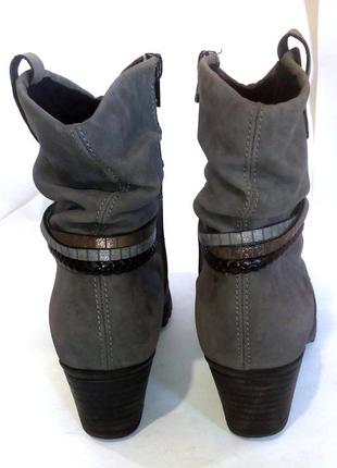 👢 стильные демисезонные ботинки на невысоком каблуке от rieker, р.37 код b37566 фото
