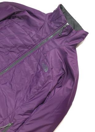 Куртка the north face primaloft микропуховик стеганка спортивная жакет фиолетовая осенняя курточка зимняя2 фото