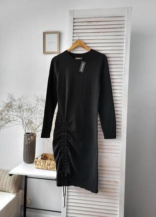 Платье черного цвета вязаное prettylittlething10 фото