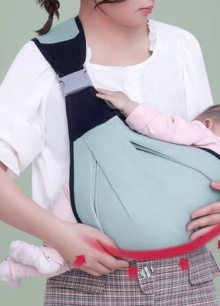Слинг переноска для малышей слюнг для малишей переноска рюкзак для малышей3 фото