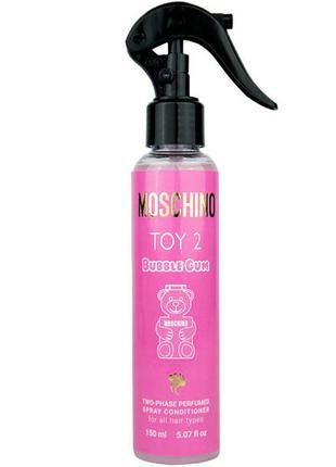 Двухфазный парфюмированный спрей-кондиционер для волос moschino toy 2 bubble gum brand collection