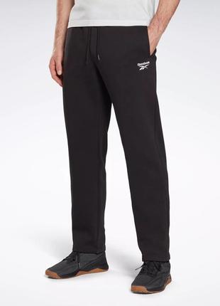 Спортивні штани reebok identity open hem pants флісові чоловічі брюки1 фото