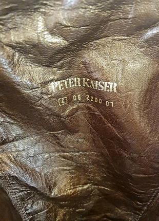 Демисезонные кожаные высокие сапоги peter kaiser.6 фото