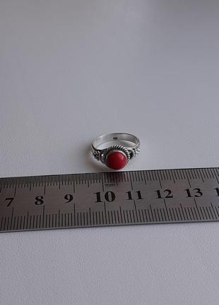 Серебряное кольцо с камнем4 фото