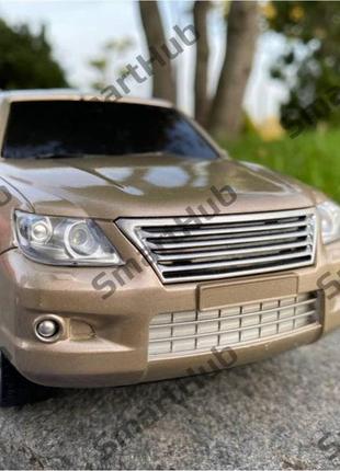 Джип lexus gx на радіоуправлінні золотистий. машинка на пульті радіокерування, на акумуляторі