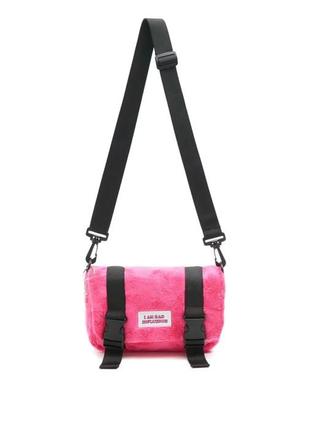 Меховая сумочка cropp розовая
