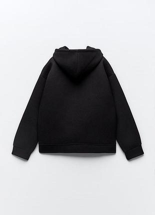Бомбер куртка  фетр с капюшоном zara7 фото