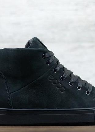 Чоловічі зимові черевики ecco, якісні та стильні, мужские зимние ботинки, высокие кеды на меху5 фото