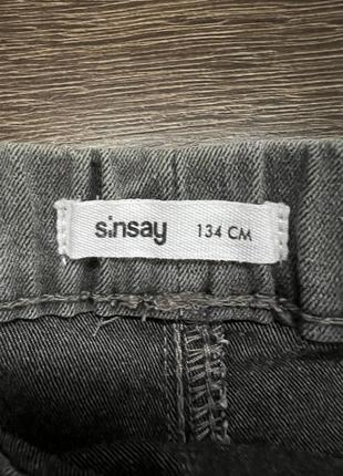 Леггинсы, лосины джинсовые sinsay 134 см.4 фото