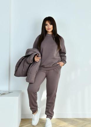 Тепла трійка костюм та жилет