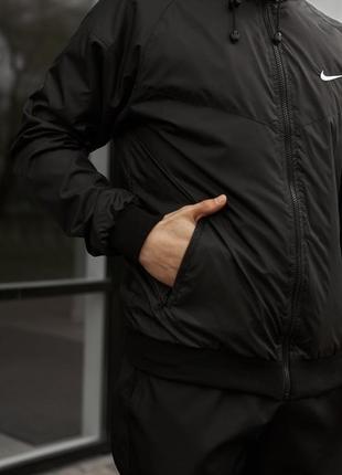 🟩nike windrunner jacket чорний🟩3 фото