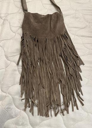 Замшева сумка