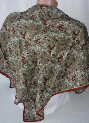 Натуральна шовкова хустка хустина платок з шовку1 фото