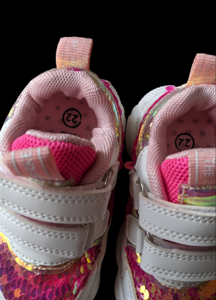 Модні кросівки на дівчинку 22 розмір / паєтки3 фото