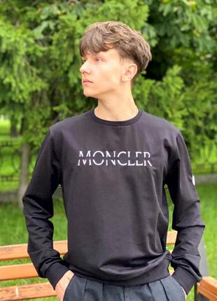 Черный мужской свитшот moncler