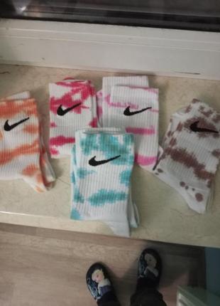 Носки nike tie dye