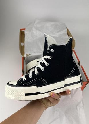 Кеды converse chuck 70 plus a00916c черные, оригинальные кеды конверс8 фото