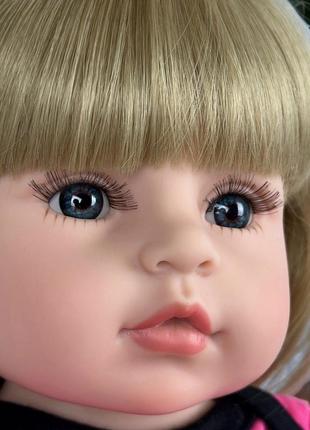 Лялька реборн 55 см кінді силіконова npk doll4 фото