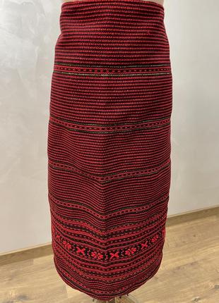 Стильная юбка женская плахта (запаска) ручной работы. п-1351 фото