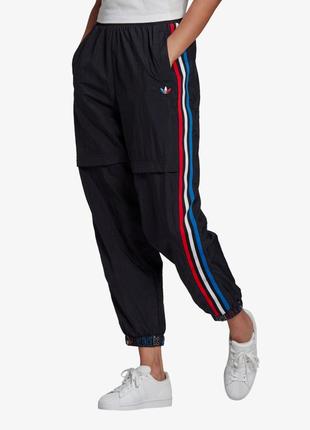 Крутые слегка укороченные брюки adidas tricolor japona - 16 р-р - можно с 12 по 16