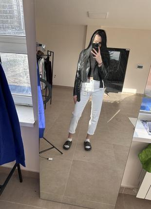 Белые moms fit момс zara 34 36 38