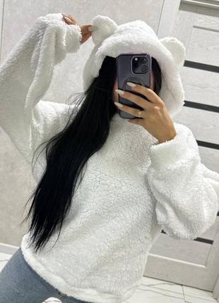 Худи с ушками мех 2