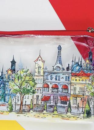 Косметичка пластикова прозора visible місто