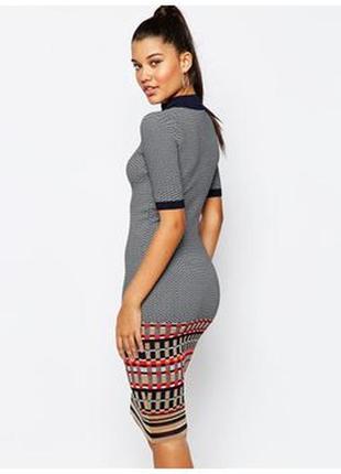 Крутое элатичное платье миди river island