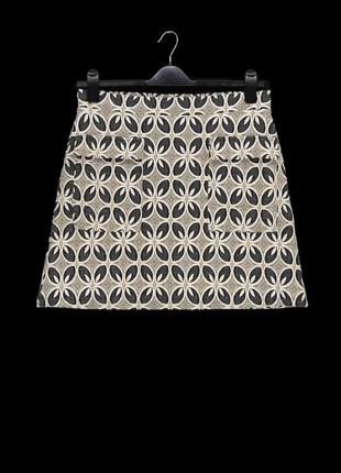 Брендовая фактурная юбка "next" с накладными карманами. размер uk12/eur40.1 фото