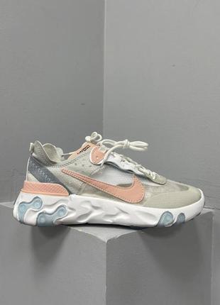 Кроссовки nike react element «87 grey pink»1 фото