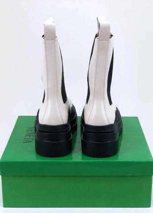 Ботинки женские демисезон bottega veneta boots white9 фото