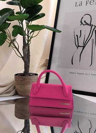 Женская сумка jacquemus le chiquito long pink