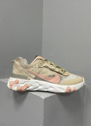 Кроссовки nike react element «87 beige pink»