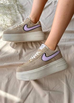 Кроссовки nike air platform «beige»2 фото