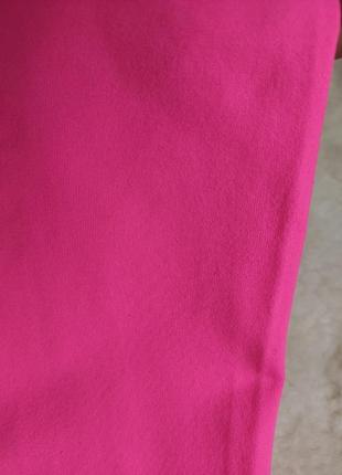 Розовая спортивная майка неоновая яркая кислотная стрейч плотная5 фото