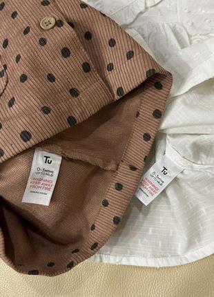 Сарафан+блуза с воротником набор для девочки 0-3-6 мес6 фото