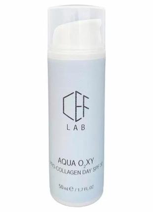 Проколлагеновый дневной крем spf30 ceflab aqua o₂xy pro-collagen day 10мл мини версия